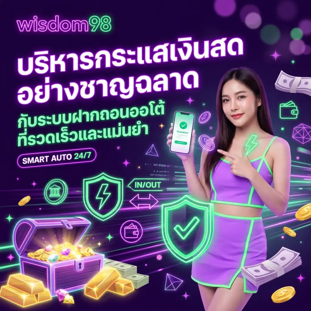 บริหารกระแสเงินสดอย่างชาญฉลาดกับระบบฝากถอนออโต้ ที่รวดเร็วและแม่นยำ