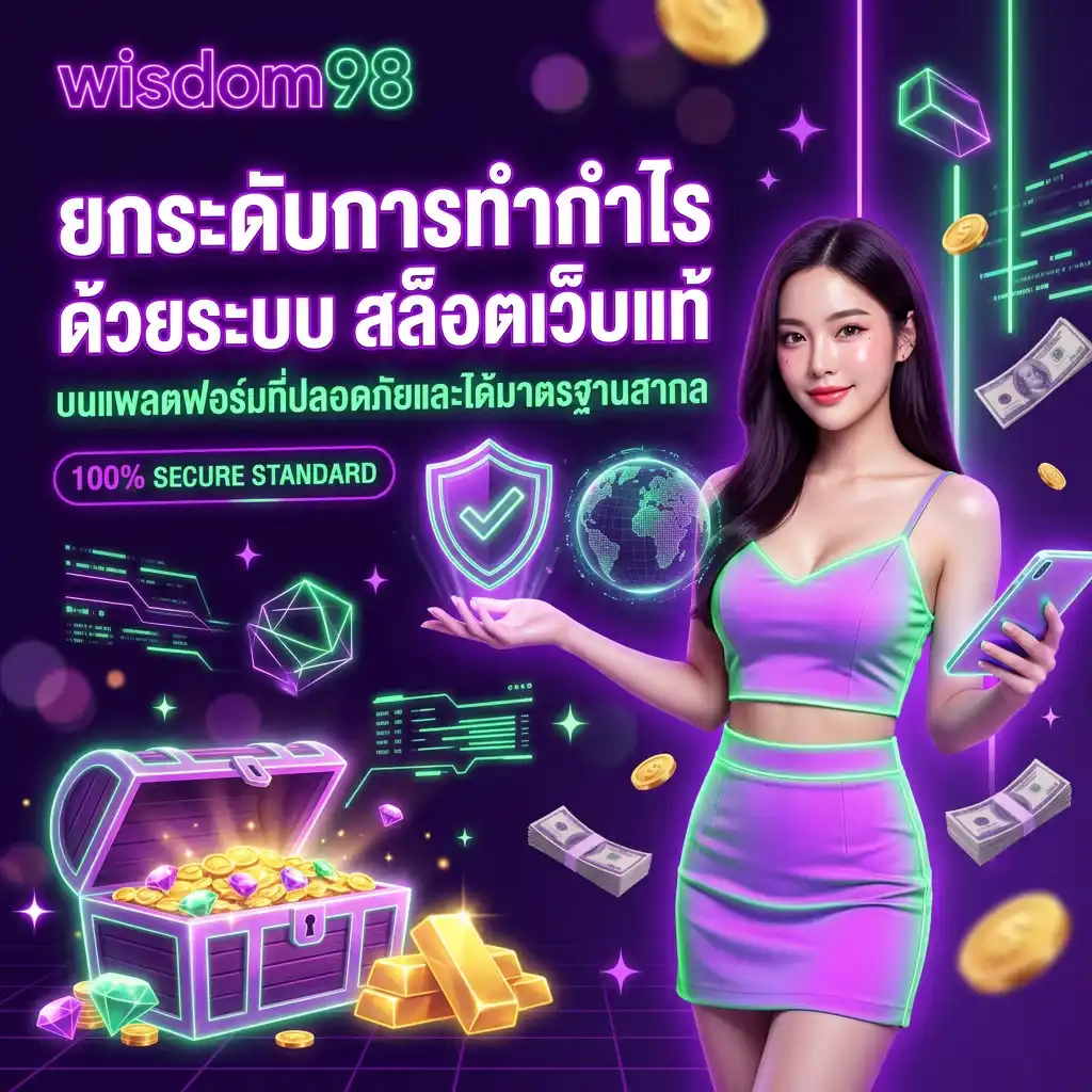 ยกระดับการทำกำไรด้วยระบบ สล็อตเว็บแท้ บนแพลตฟอร์ม wisdom98 ที่ปลอดภัยและได้มาตรฐานสากล